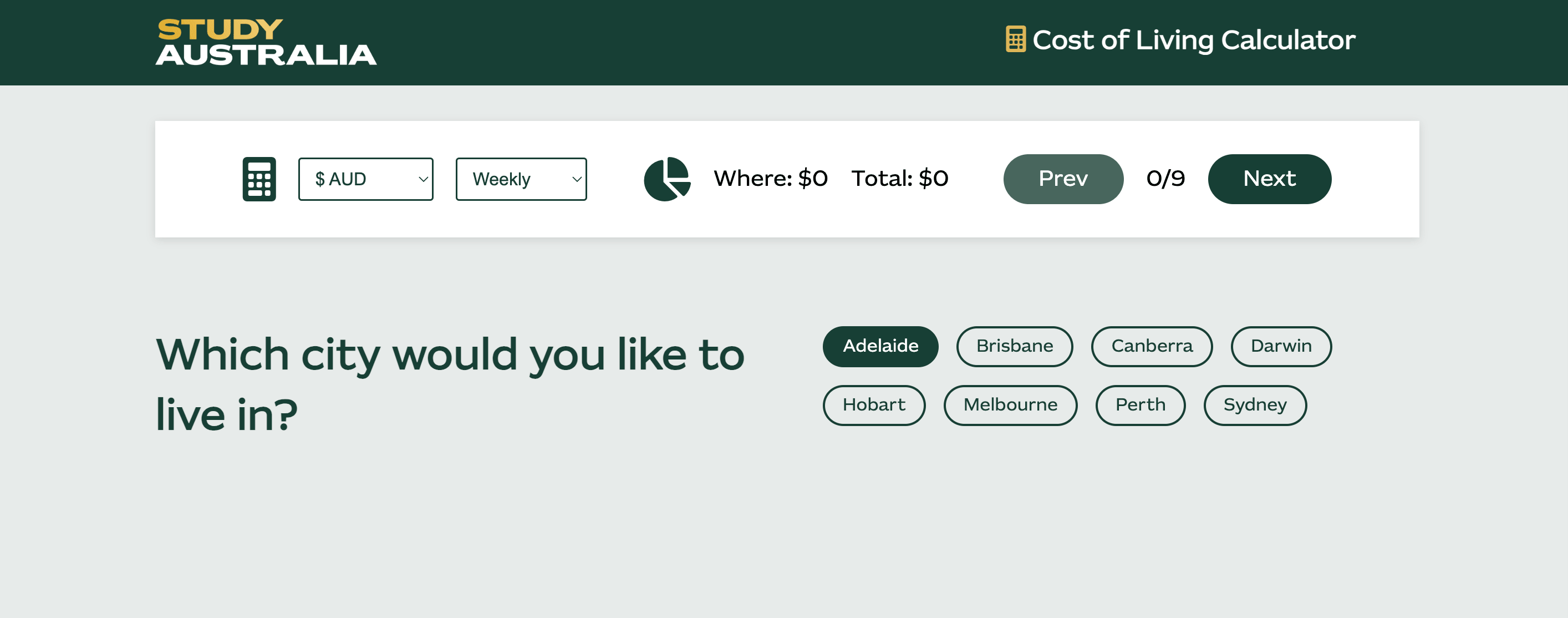 COST OF LIVING CALCULATOR