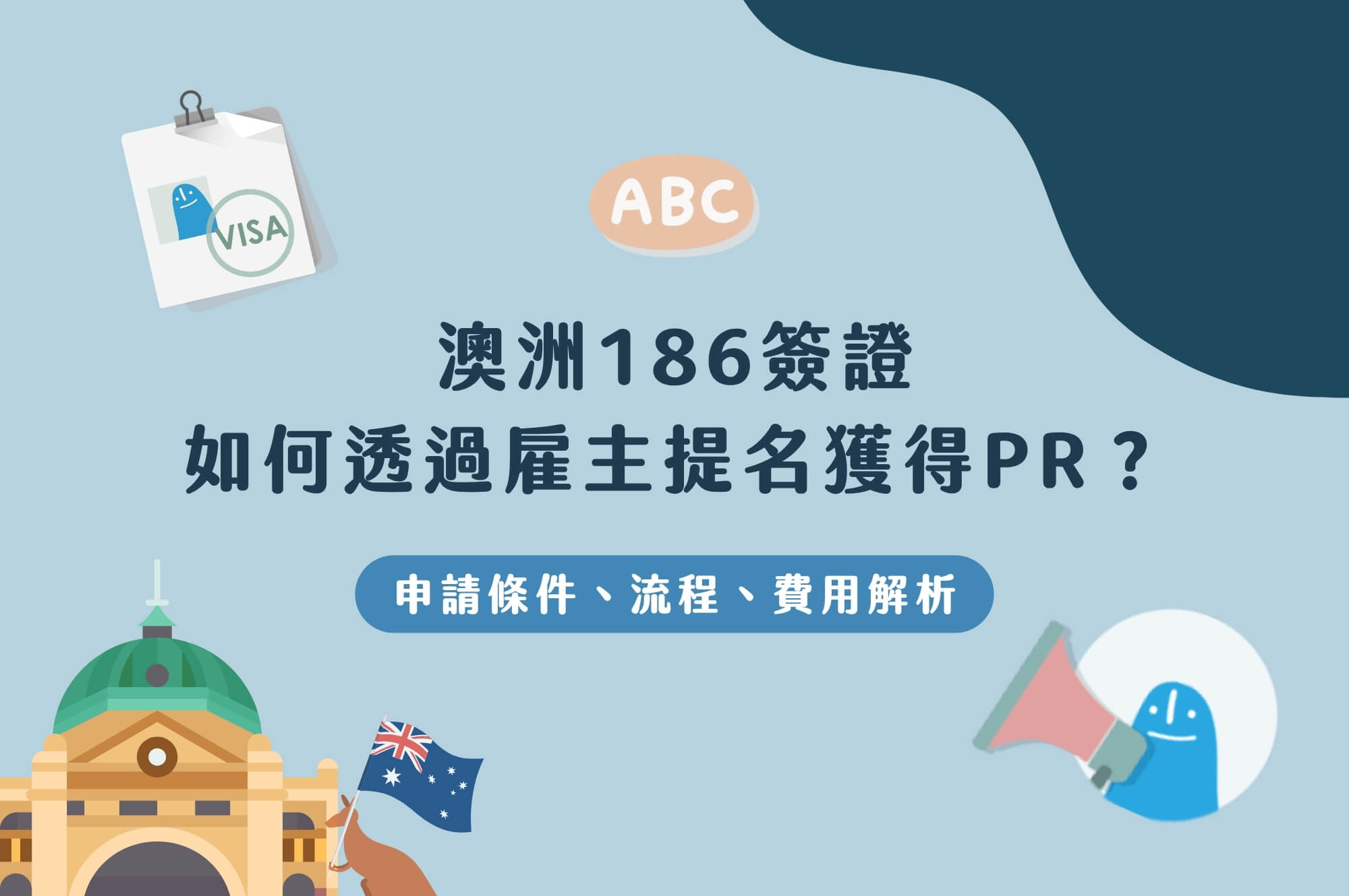 【澳洲雇主提名簽證】如何透過482轉186雇主提名獲得PR？申請條件、流程費用與常見問題總整理