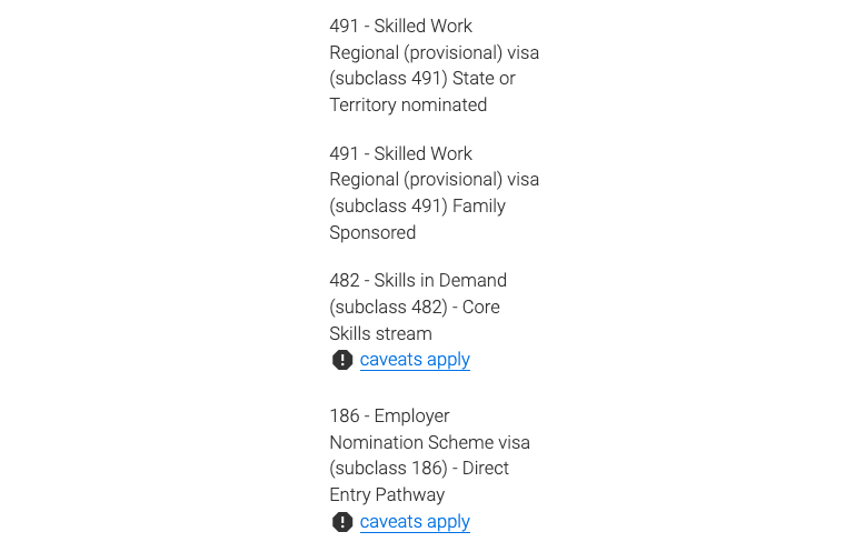 Chef occupation list 2